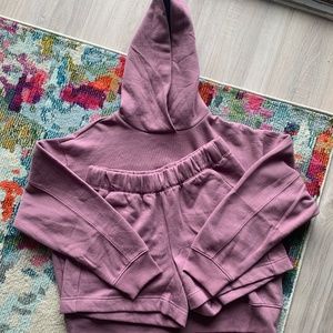 Sweatshirt and short set